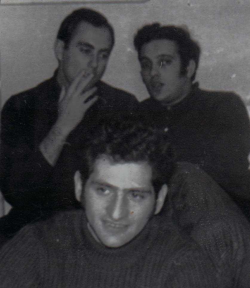Слева направо: Алик Гамус, Яков Файтельсон, Семен &mdash; шурин Арье (Лени) Щербакова