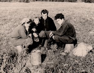 Студенты на сборе картошки. 1959 г.