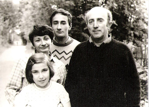 Маша, Аня, Борис и Владимир Лифшицы. Июль 1987 г.