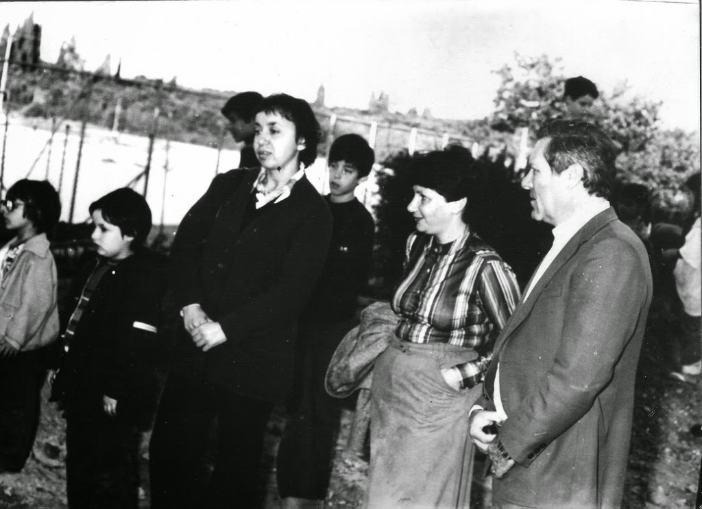 Ева и Геула Бутман на церемонии посадки деревьев в честь узников Сиона. 1979&nbsp;г.