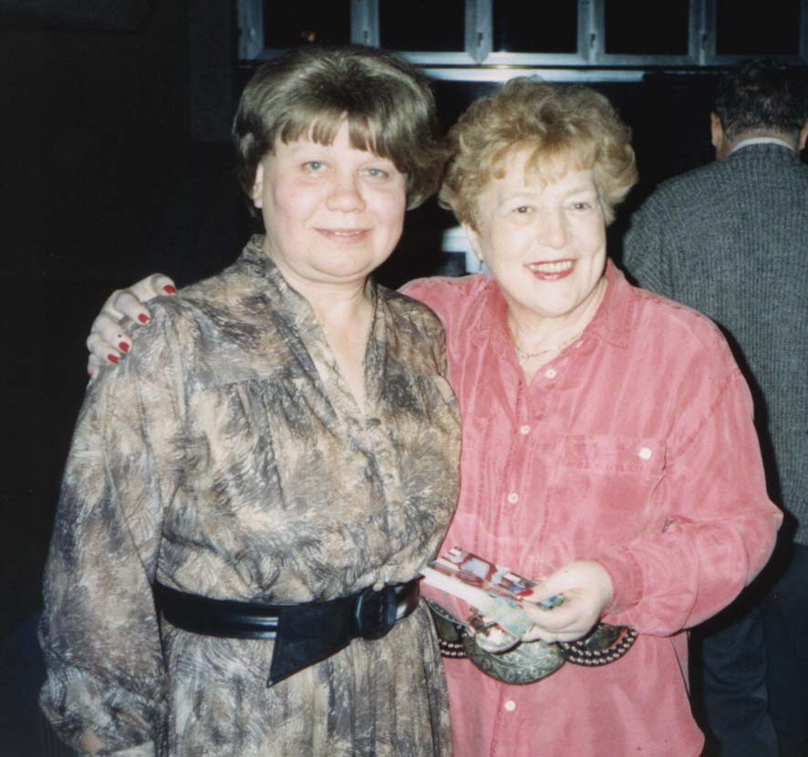 Линн Сингер с Ириной, супругой узника Сиона Евгения Леина. Иерусалим, 1995&nbsp;г.